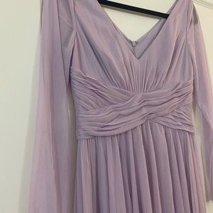 David’s Bridal Iris/ Lilac Chiffon Bridesmaid Dress